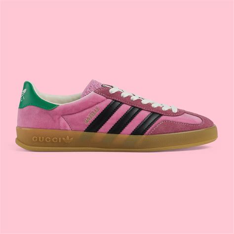 adidas gucci gazelle pink velvet|Adidas x Gucci: Shoes, Accessories & More .